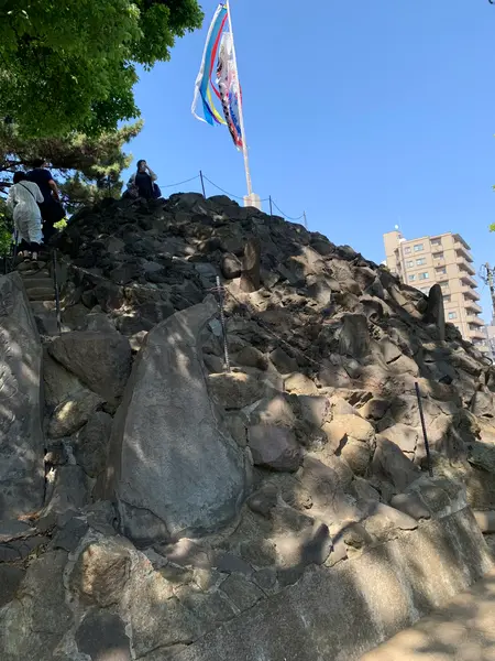 岩山を登れるようになっています