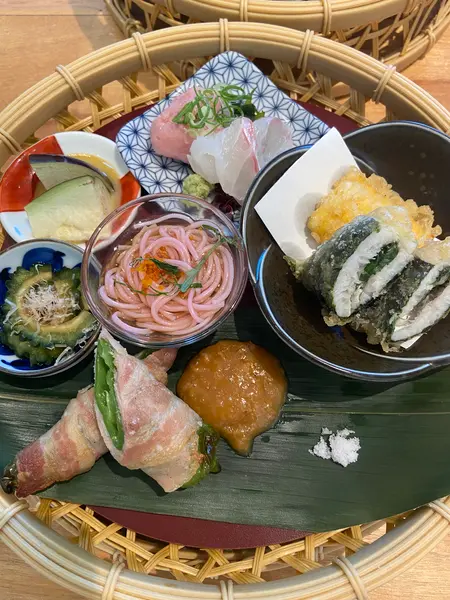 夏の竹籠ご馳走ランチ