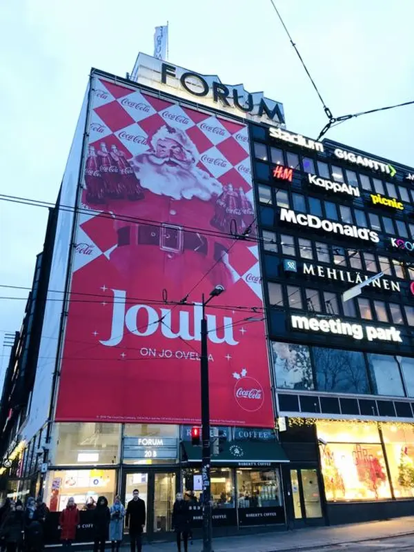 街中がクリスマス