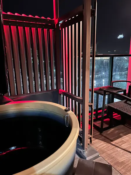 お部屋に露天風呂がついてる!!