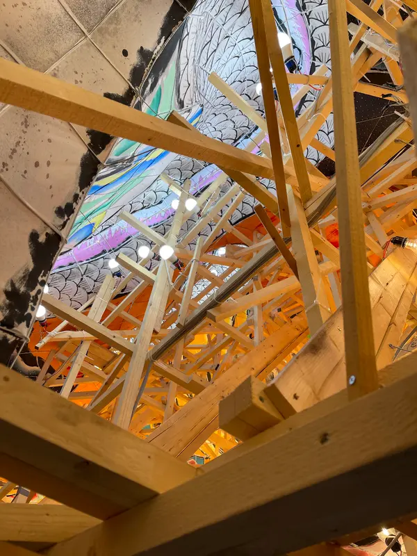 中身初めて見た❗️もはや建築物。