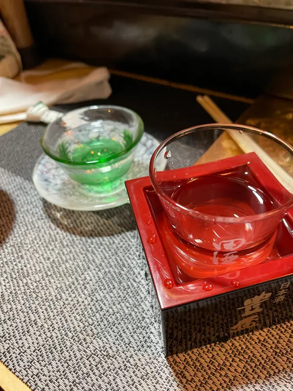 手前が半合　奥は店長の奢り🙏