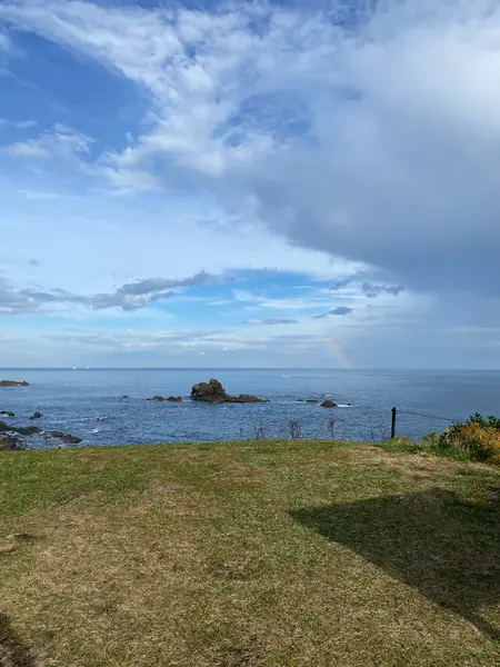 🌈虹がうっすらと見えた〜✨