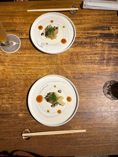 ディナーコースを堪能