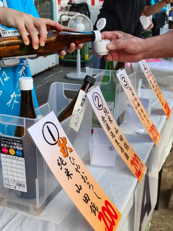 目指す酒の番号を指定する