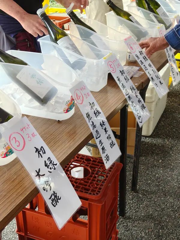 試飲会場はやや離れた場所に