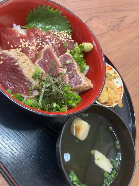 生と炙りの両方のせの丼