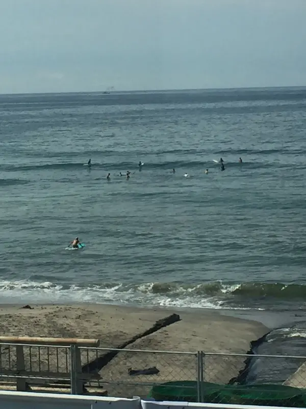 テラス席からは