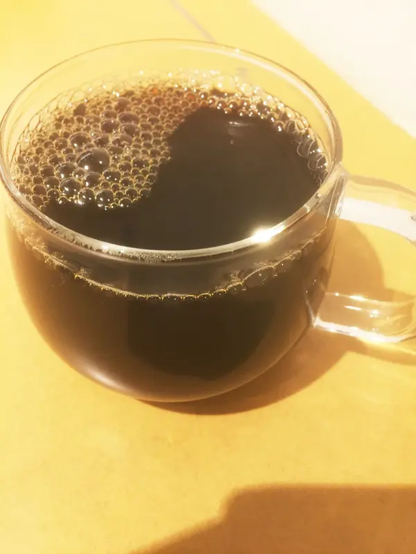 あえてグラスカップで