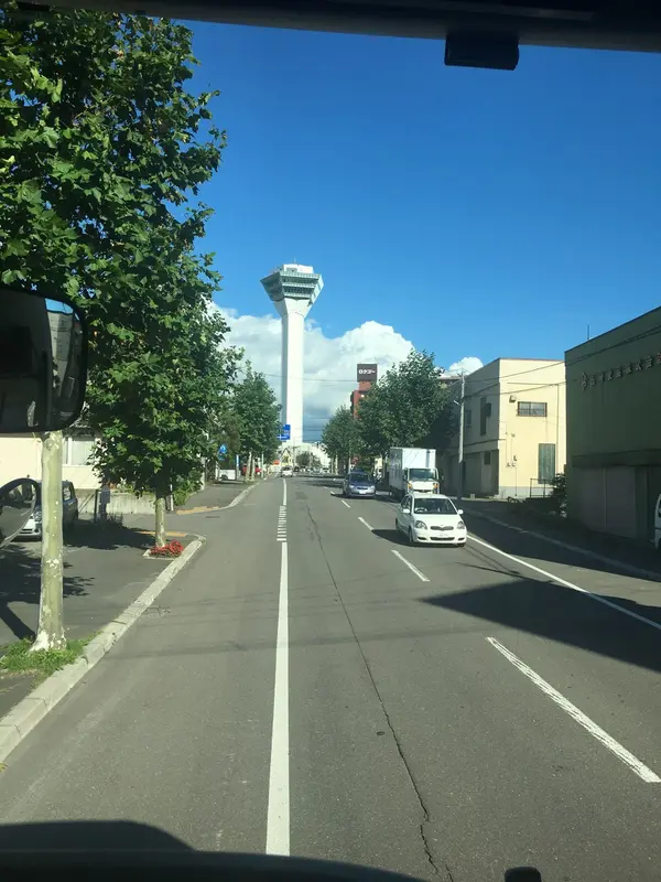 見えてきた五稜郭！