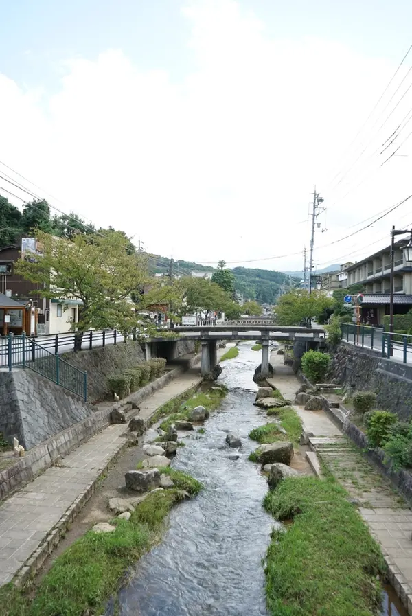 玉造温泉の町並み