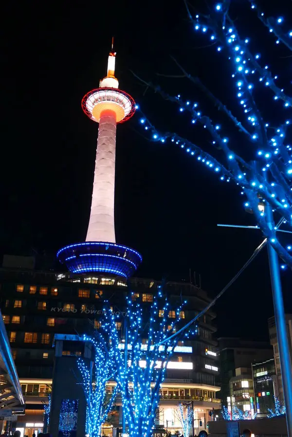 駅ビルの向かいは京都タワー