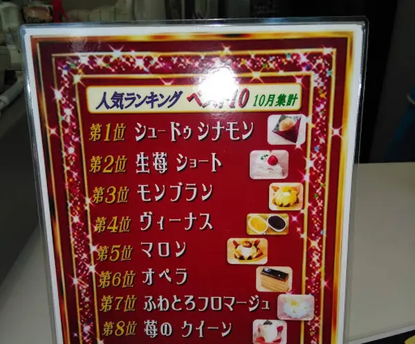 ケーキの人気ベスト10