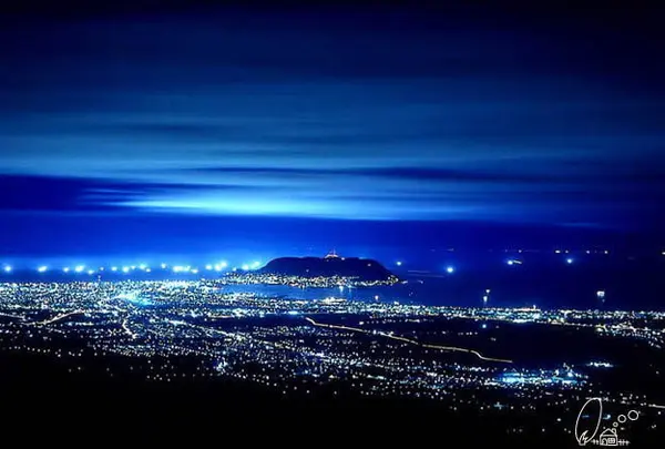 城岱スカイライン（七つ星夜景）