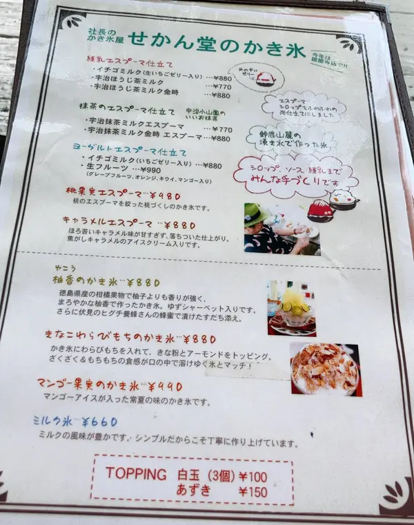 メニュー