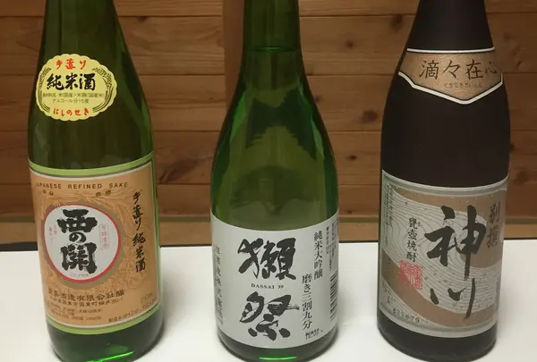 獺祭、神川、西の関