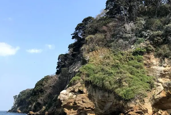 三笠桟橋からフェリーで10分。