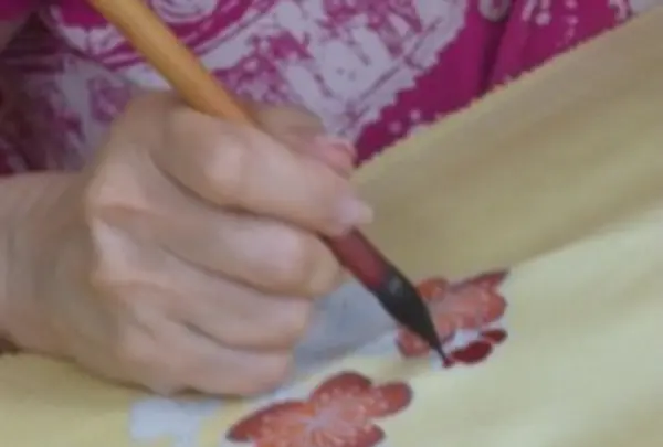 高橋徳「手描友禅染めの体験」