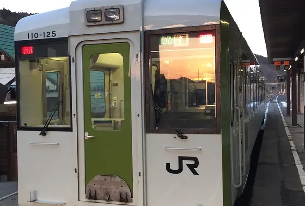 柳津駅からは電車で仙台へ