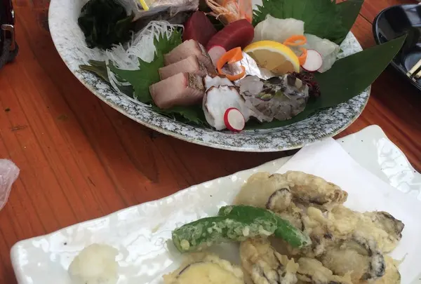 カキ天ぷら＆刺身盛合わせ