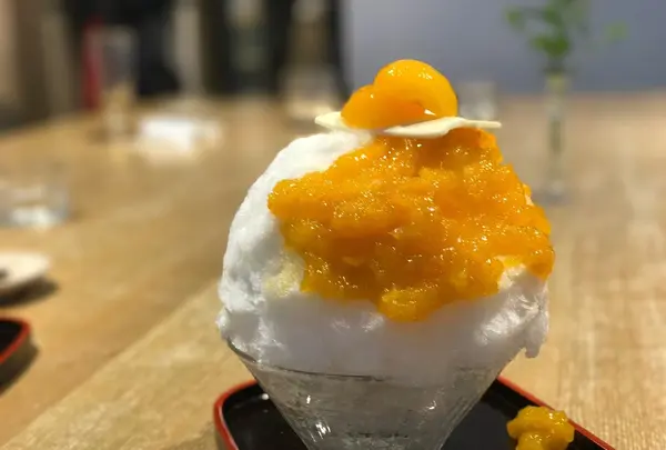 夏には名物かき氷
