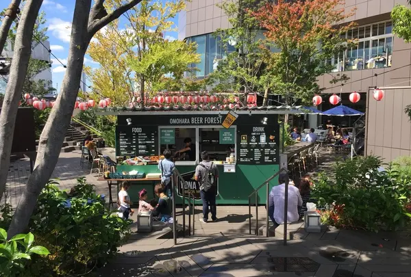 屋上はなんと緑豊かな庭園に！