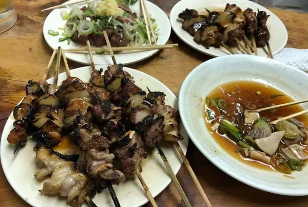 もつ焼きは絶品