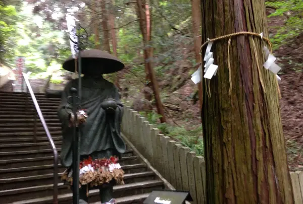 階段の途中に