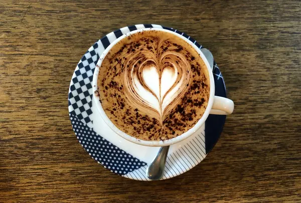見た目もかわいいカプチーノ
