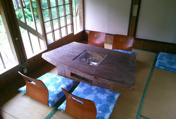 席からは揖保川が見れます♪