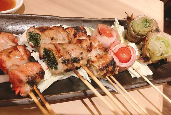 野菜巻きと沖縄炉端 「炭島」