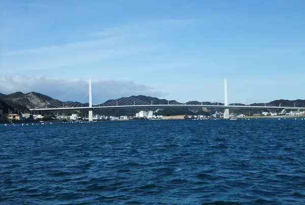 渡船の航路と並行して・・・
