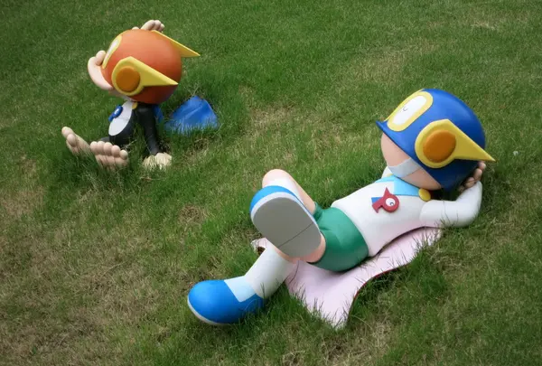 パーマンがお昼寝中