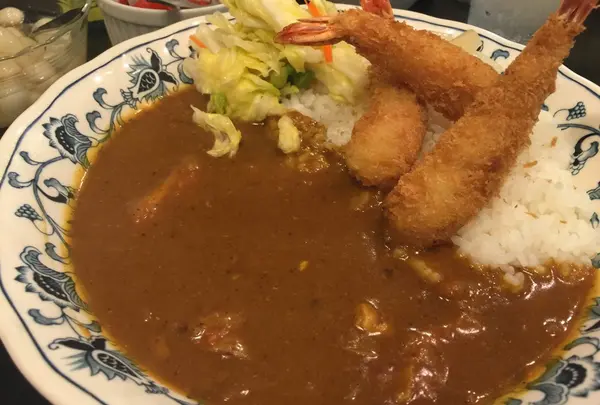 海老フライカレーのチキンかけ