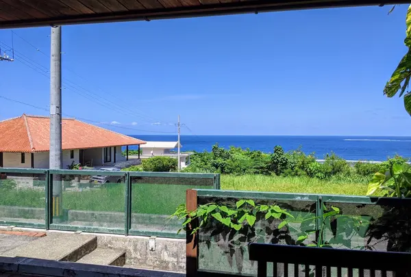 川平湾眺めながら