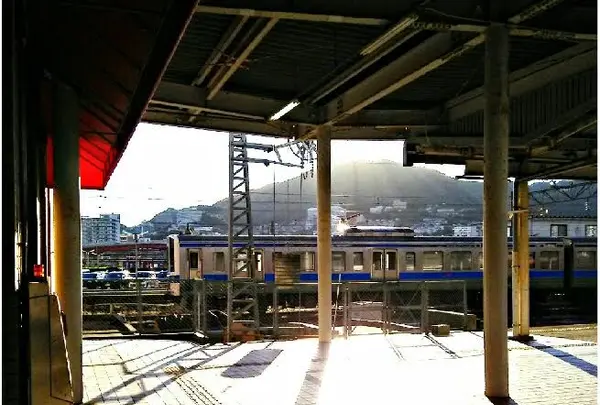 稲佐山の向こうにお日さまが