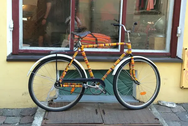 自転車もニットでおめかし♡