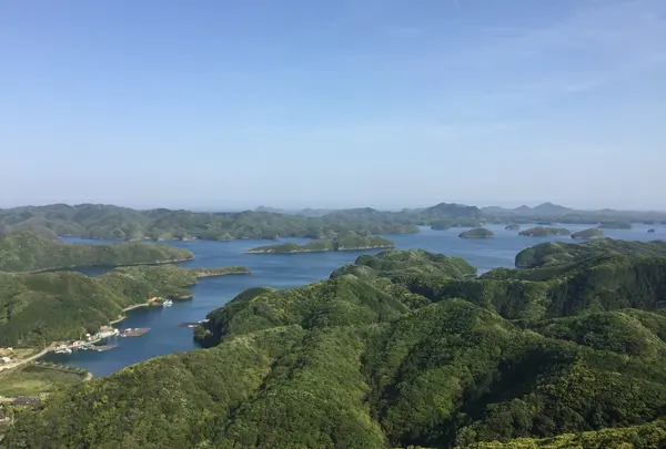 烏帽子岳から望む浅茅湾