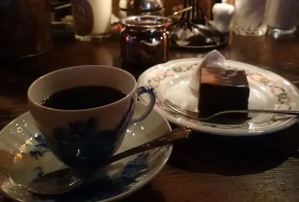 ガトーショコラとコーヒー