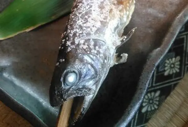 岩魚の塩焼き。