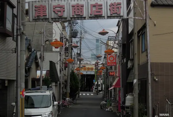 南海汐見線津守駅付近