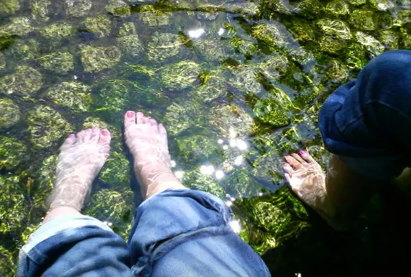 夏は足水も出来ます。
