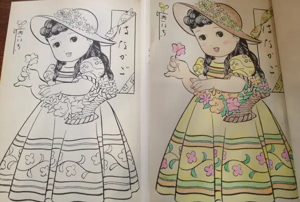 ぬり絵コーナーもあります！