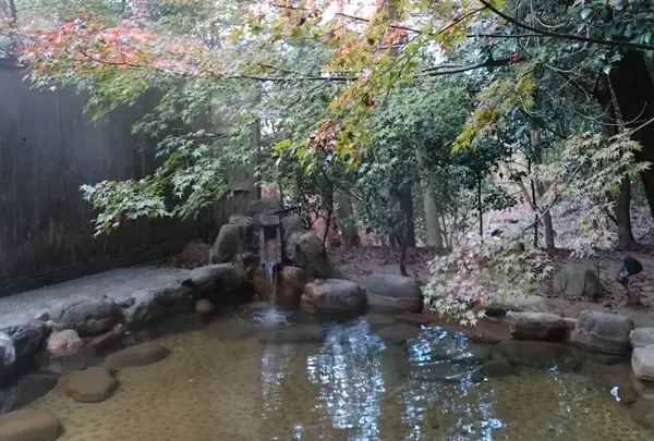 お庭の中の露天風呂