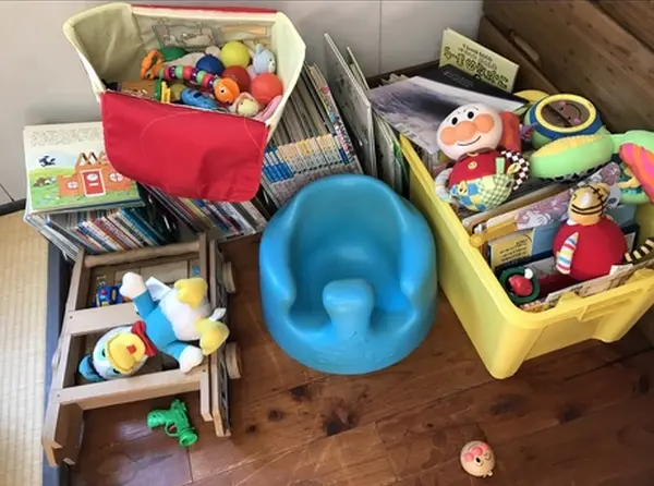 子ども大喜び！おもちゃの山！