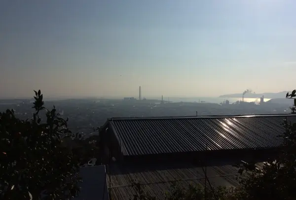 山の中腹から見下ろす景色が最高！