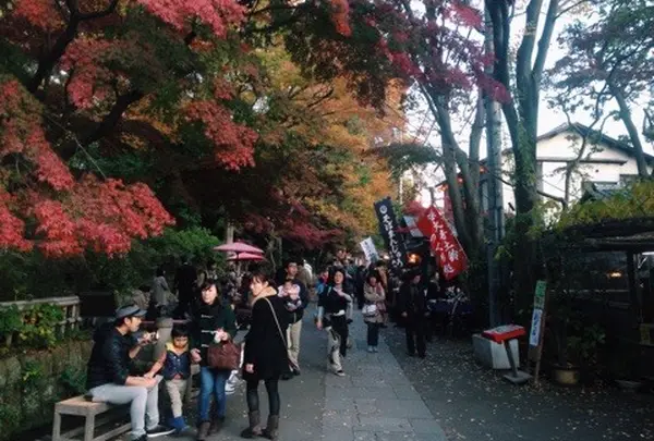 深大寺山門の道（東側）