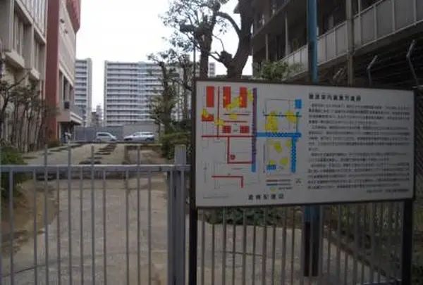 住宅街・マンションの一角にも難波宮内裏東方遺跡