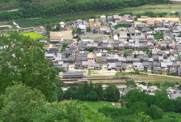 竹田駅も見えます