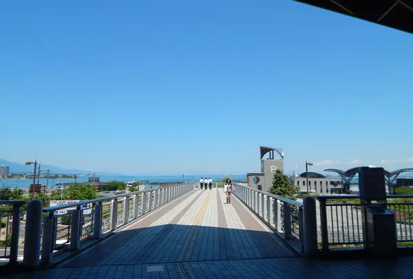 眼前にびわ湖！